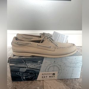 Sperry Men's Authentic Original Boat Shoe. Size 11.5. Off-white, new with tags